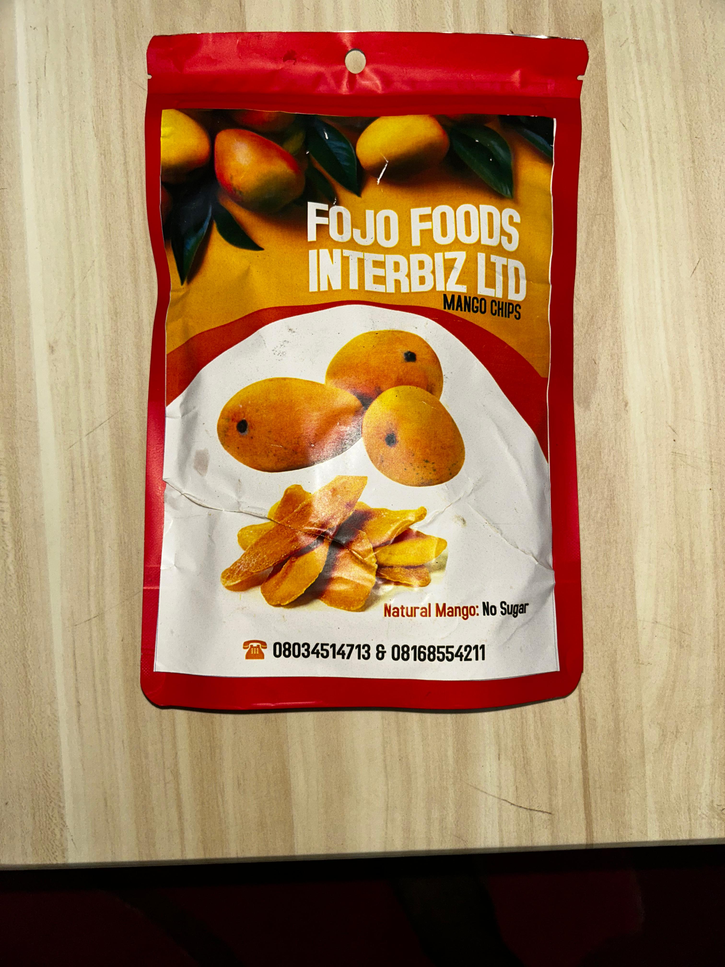 Premium Mango Chips Pack