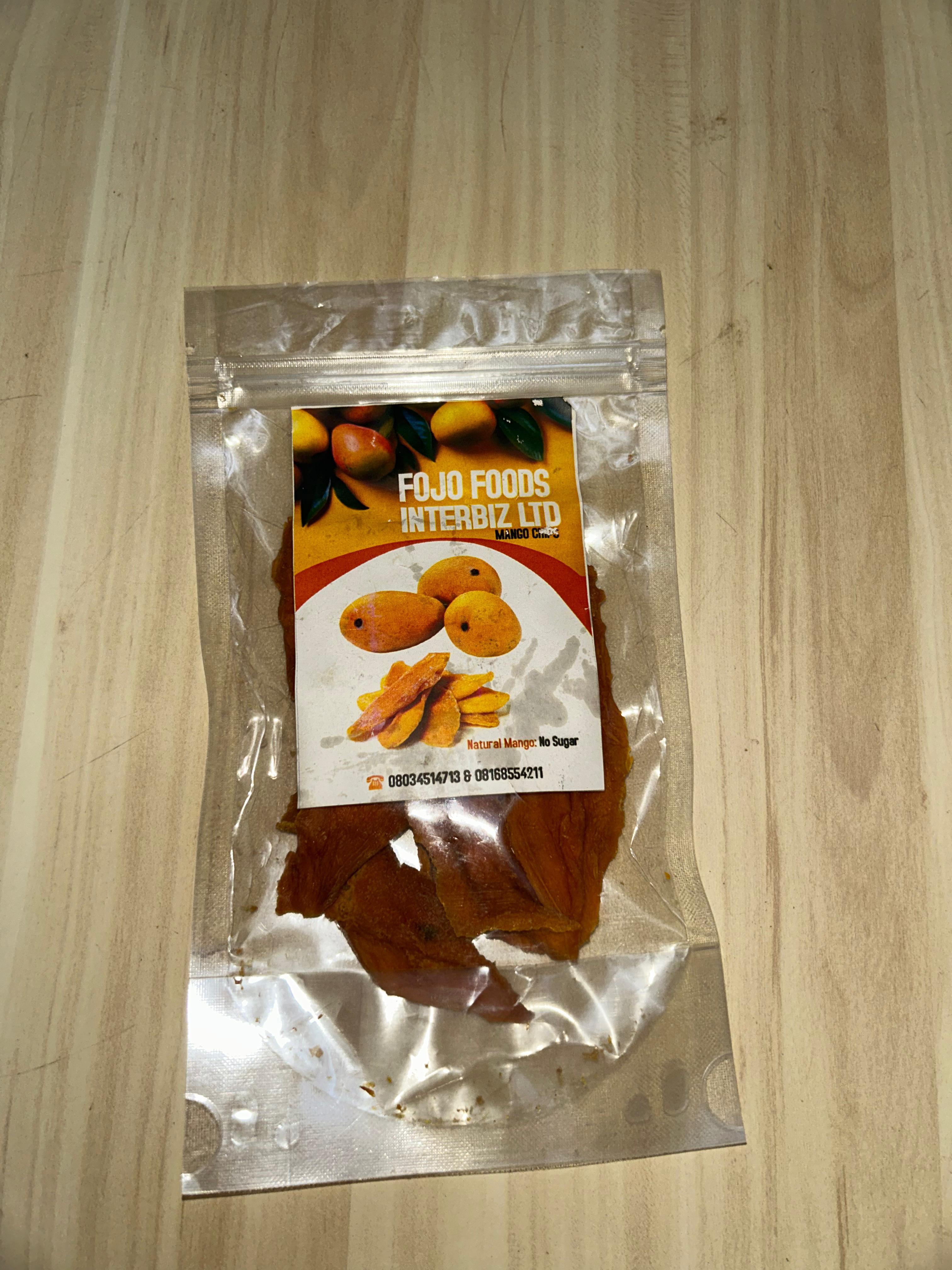 Natural Dried Mango Chips